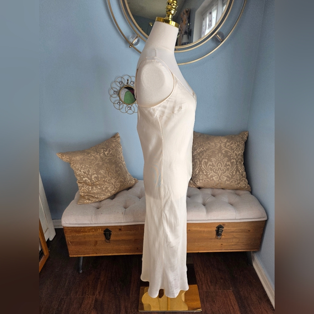 Luxurious Cream Slip Dress by Rohe - Picture 3 of 6